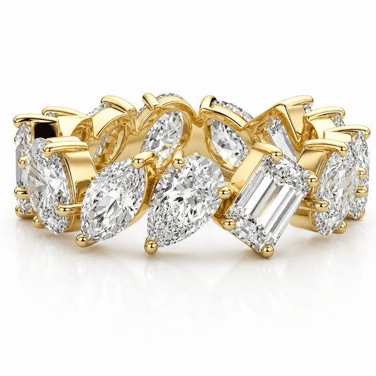 Dora - Mixed Diamond Shapes Lab Grown Wedding Ring
