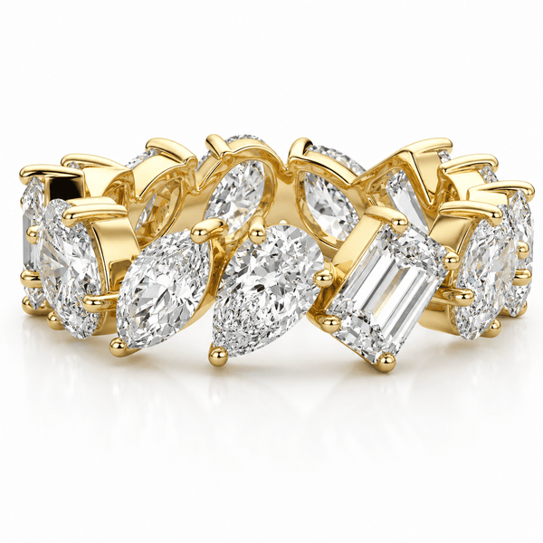 Dora - Mixed Diamond Shapes Lab Grown Wedding Ring