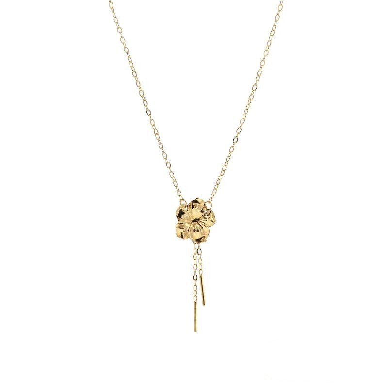 Golden Flower Necklace 9K - Raphana Jewellery