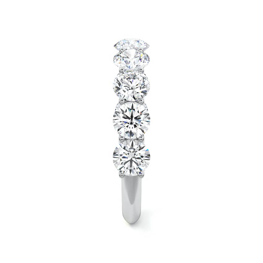 Angela - Seven Stone Wedding Band Ring