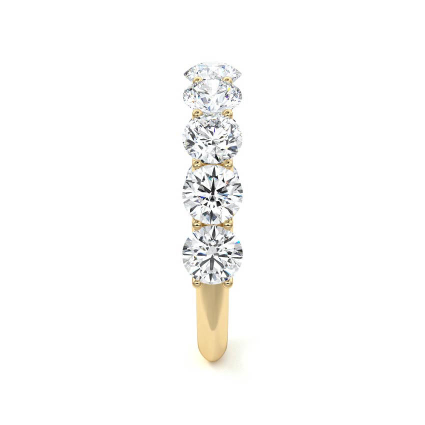 Angela - Seven Stone Wedding Band Ring