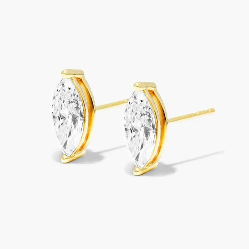 Hannah Marquise Lab-Grown Diamond Stud Earrings - Raphana Jewellery