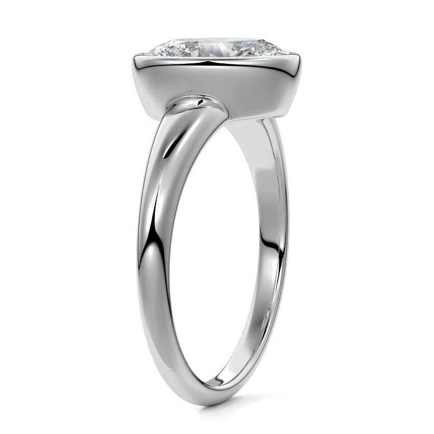 Nova - Unique Oval Cut Bezel Engagement Ring