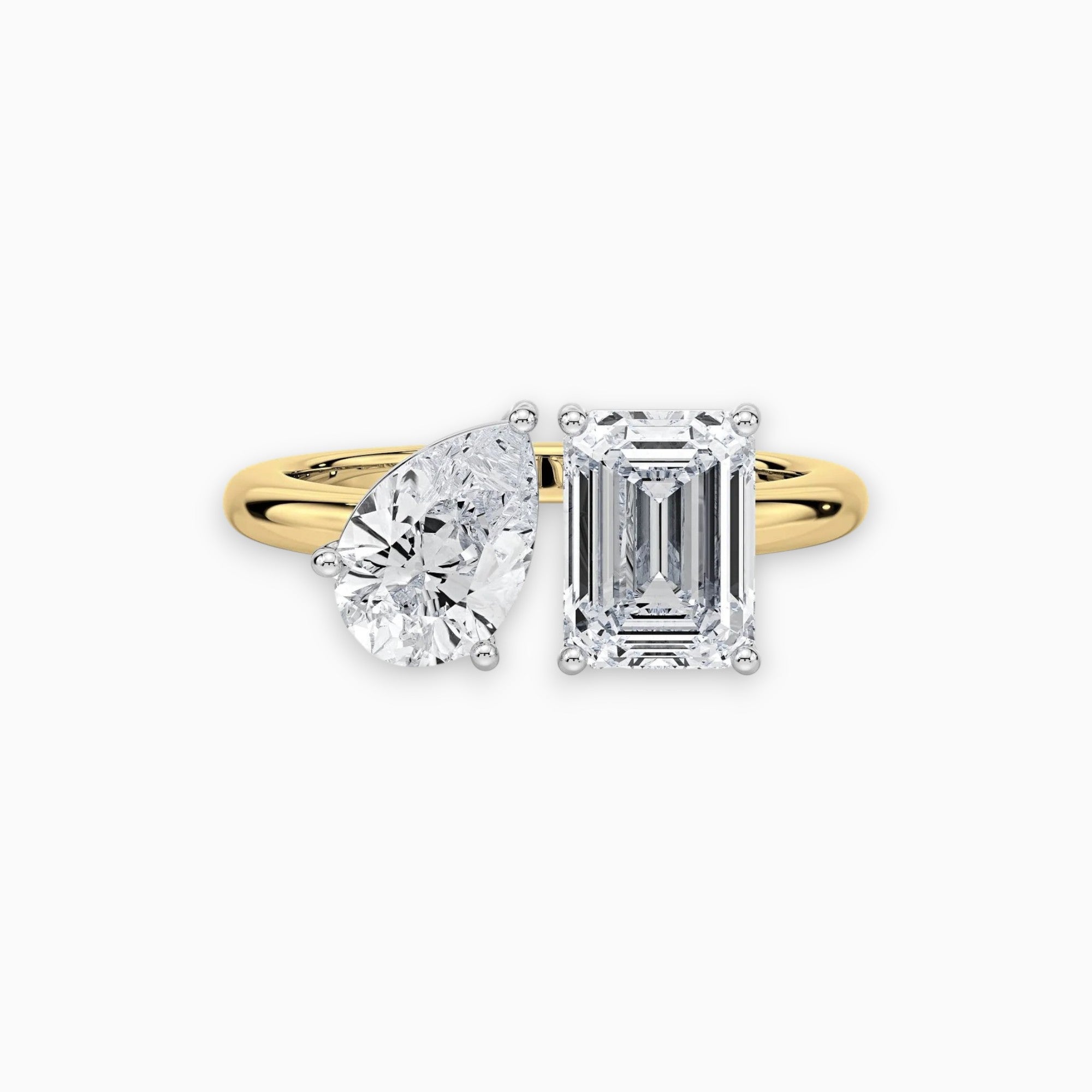 Toi Et Moi lab-grown diamond engagement ring white gold New Zealand