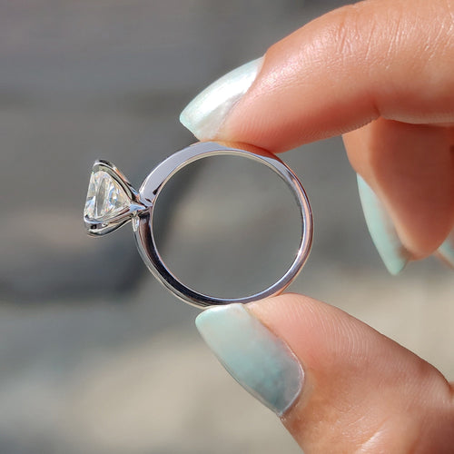 Odette Nell - Solitaire Setting Cushion Cut Engagement Ring
