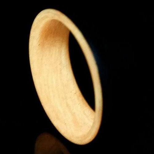 Onyx XIV - Carbon Fiber Men's Wedding Ring with Orange Glow Sleeve - view 5 - Nura Lab