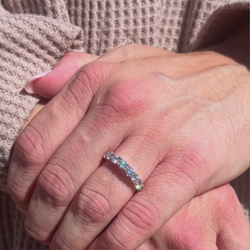 2 Carat Seven-Stone Round Anniversary Band.