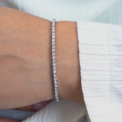 2 Carat Diamond Tennis Bracelet Lab Diamond 14K.
