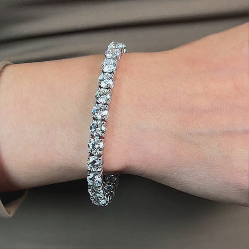 25 Carat Diamond Tennis Bracelet Lab Diamond.