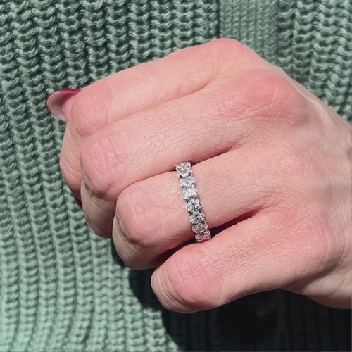 3 Carat Oval Eternity Anniversary Band.