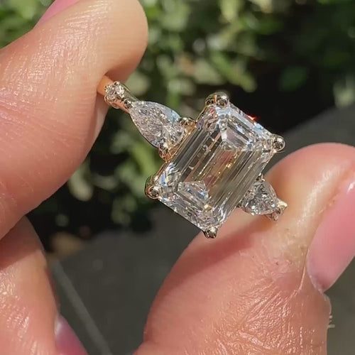 Delphine June - Windlass 3 Stone Diamond Ring - product video