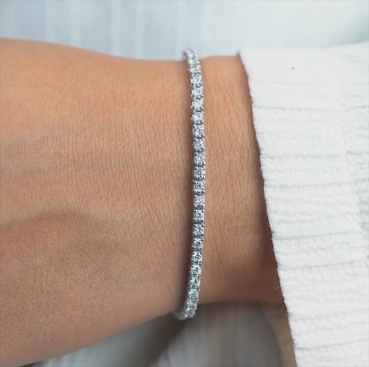 3 Carat Diamond Tennis Bracelet – Lab-Grown.