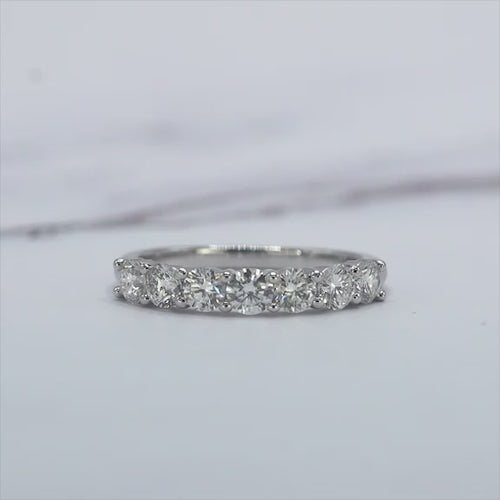 1.5 Carat Seven-Stone Round Anniversary Band.