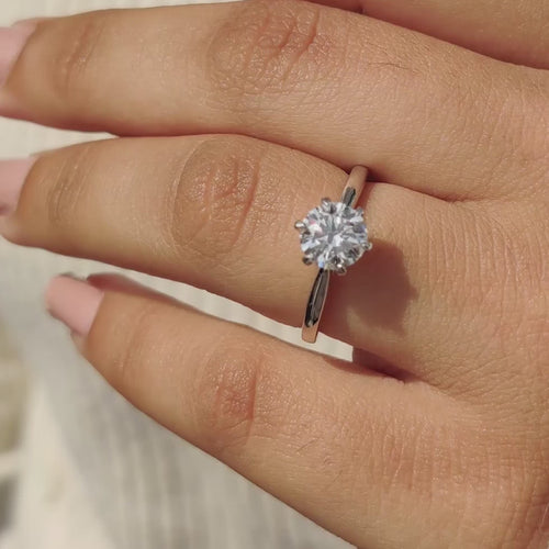 Violette Fern - Brilliant Round Solitaire Engagement Ring - product video