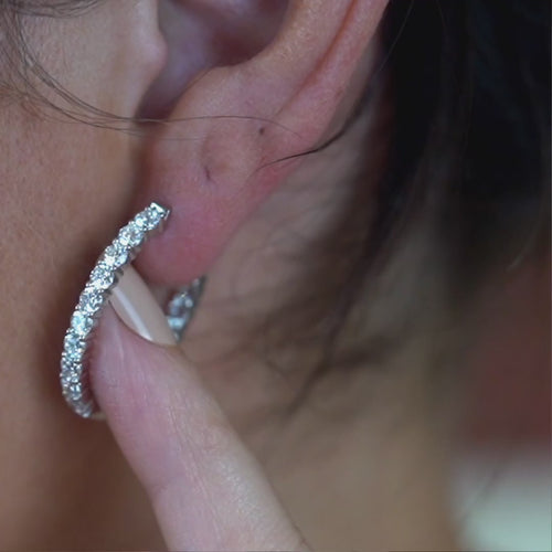 3CT Oval Small Hoops.