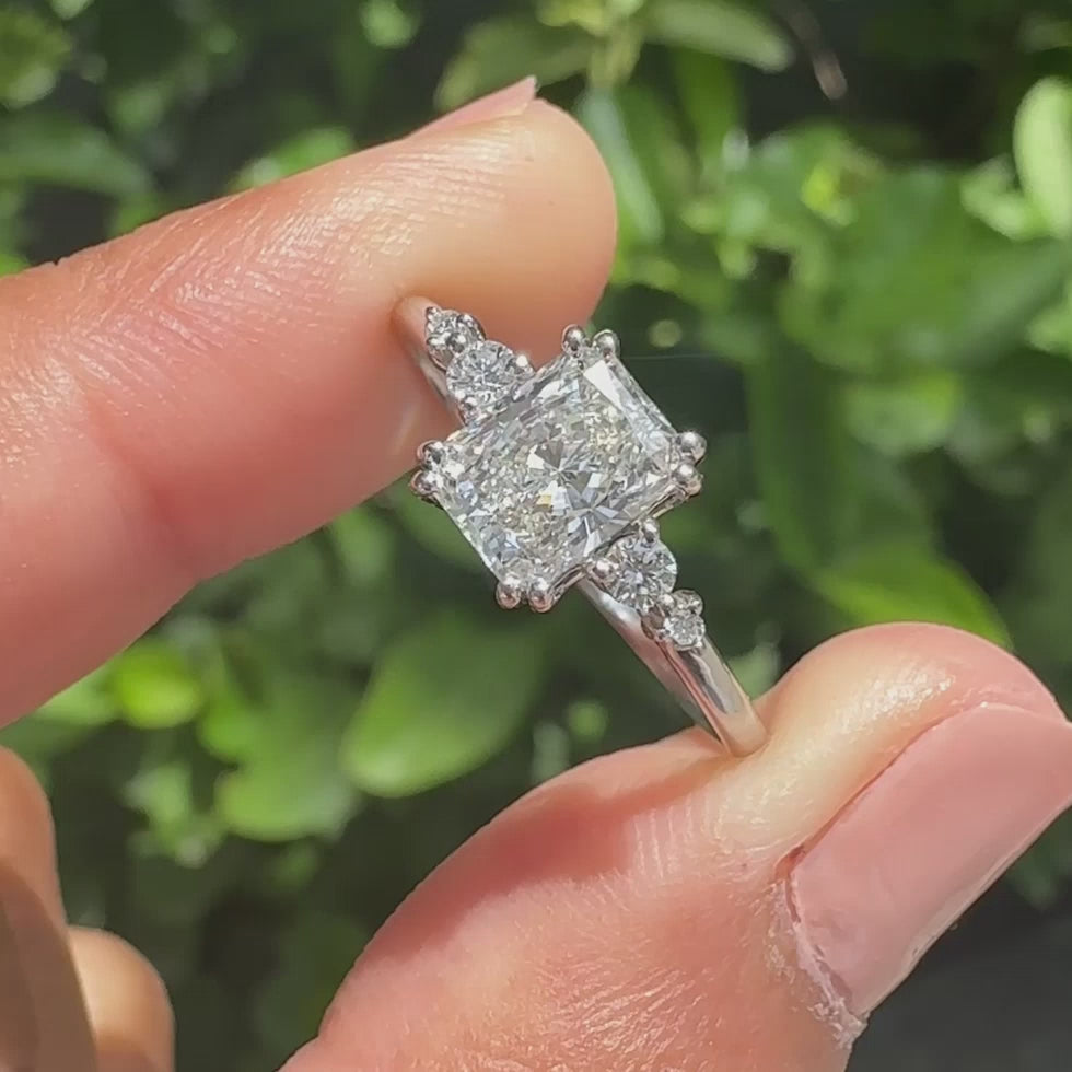 Mirabelle Wren - 5 Stone Radiant Cut Engagement Ring - product video