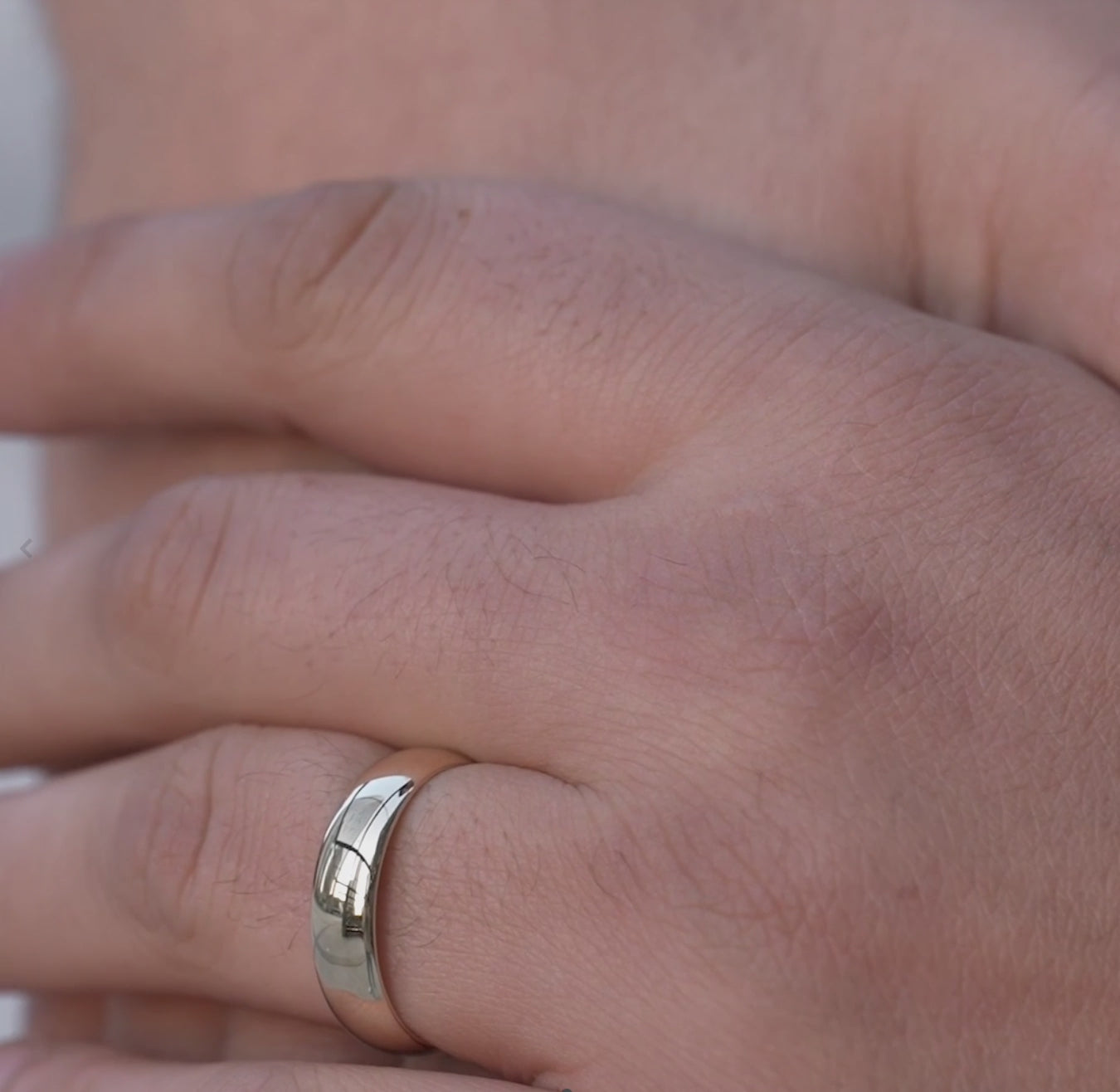 Men’s Wedding Band | White, Yellow & Rose Gold – Nura Lab.