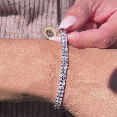 10CT Oval Tennis Bracelet.