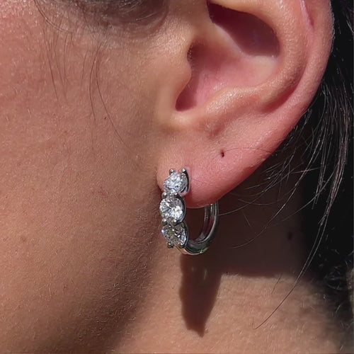 3ct Trilogy Earrings.