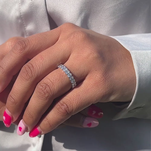 2 Carat Oval Eternity Anniversary Band.