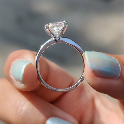 Odette Nell - Solitaire Setting Cushion Cut Engagement Ring