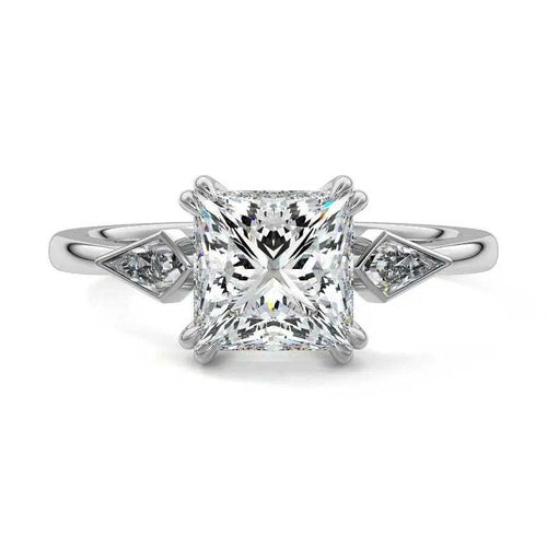 Joanna - Princess Three Stone Lab Grown Diamond Engagement Ring Raphana Jewellery