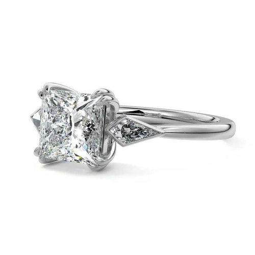 Joanna - Princess Three Stone Lab Grown Diamond Engagement Ring Raphana Jewellery
