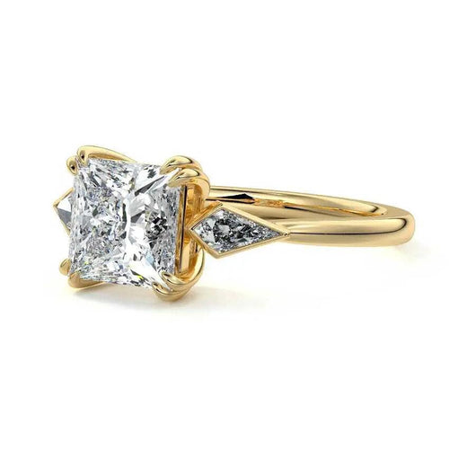 Joanna - Princess Three Stone Lab Grown Diamond Engagement Ring Raphana Jewellery