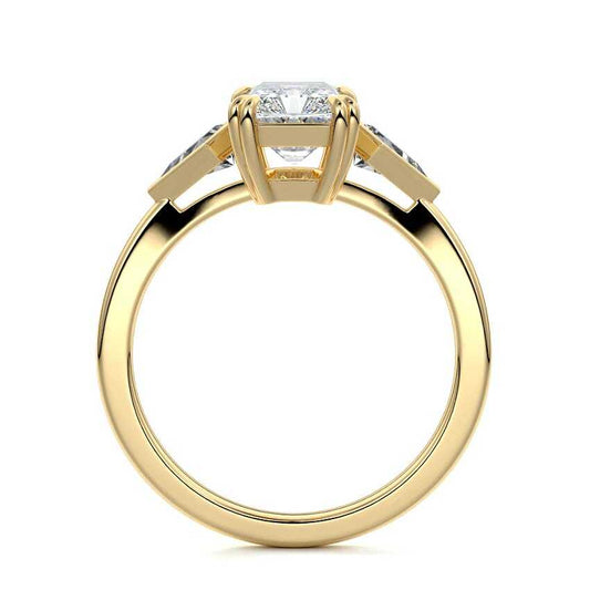 Freya - Radiant Three Stone Lab Grown Diamond Engagement Ring