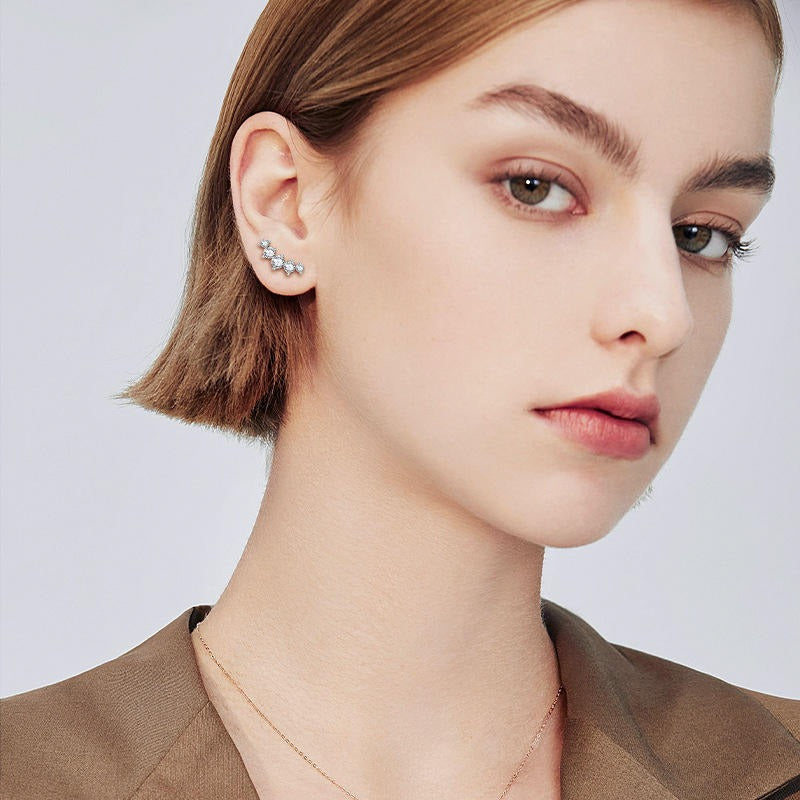 Missy Moissanite Earrings by Nura Lab