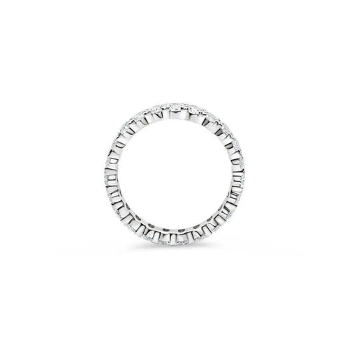 2 Carat Oval Eternity Anniversary Band Nura Lab