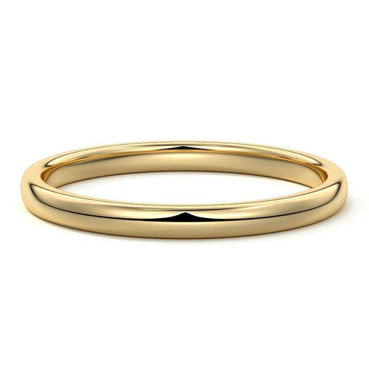 Plain yellow gold wedding band New Zealand