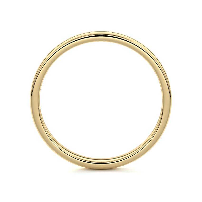Plain yellow gold wedding band New Zealand