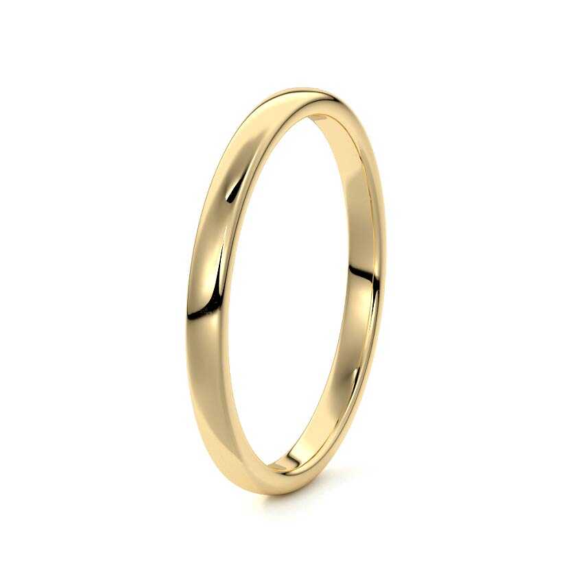 Plain yellow gold wedding band New Zealand