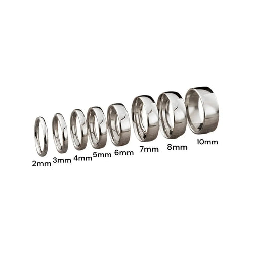 Wedding Ring Men Gold | 9K & 18K Gold or Platinum Plain Band Nura Lab