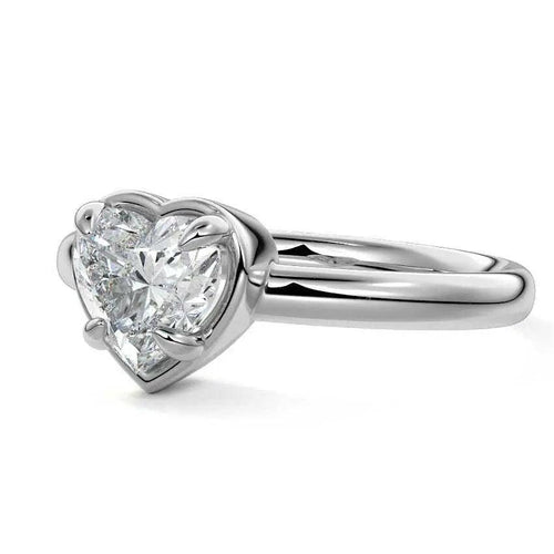 Shayenne - Heart Shape Bezel Lab Grown Diamond Engagement Ring Raphana Jewellery
